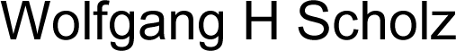 The official Website of Wolfgang H Scholz